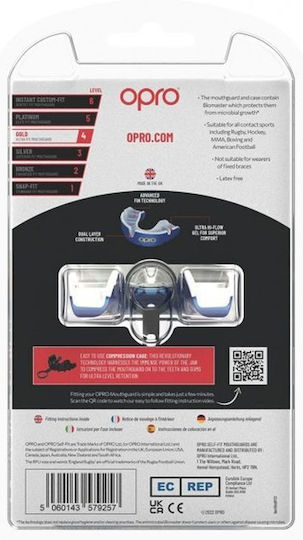Mouth Guard Opro Gold Edition V2 Self Fit Navy White