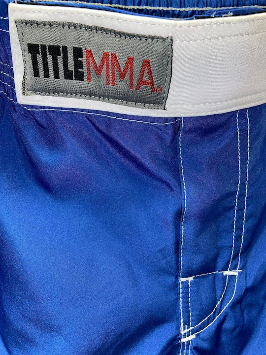MMA-Shorts Training Title Blau