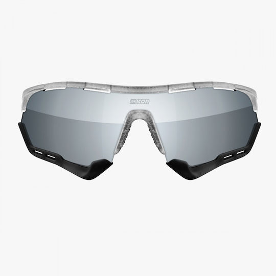 Γυαλιά Ποδηλασίας Scicon Aerotech Xl Frozen White Frame Multilaser Silver Lens