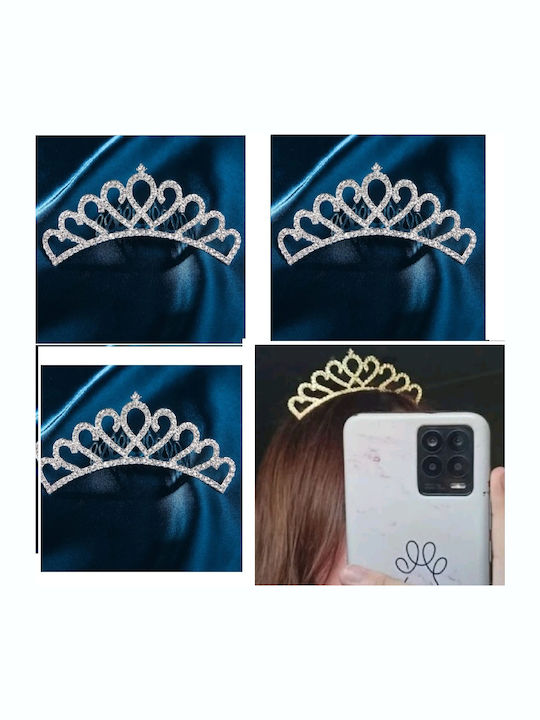 Bridal Comb Rhinestones Crystals Hearts Length 11cm Height 3.50cm