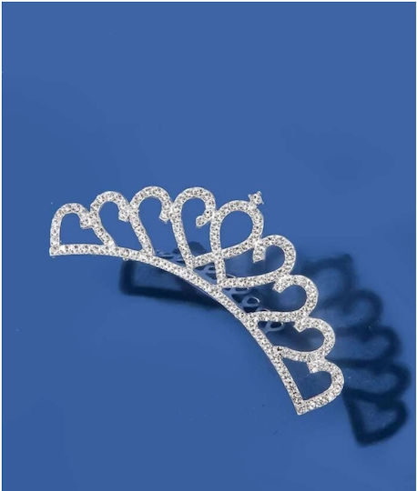 Bridal Comb Rhinestones Crystals Hearts Length 11cm Height 3.50cm