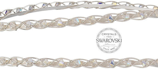 Wedding Crowns White Silver 925 Stones P.q European Crystals Ioannis Collection D230l