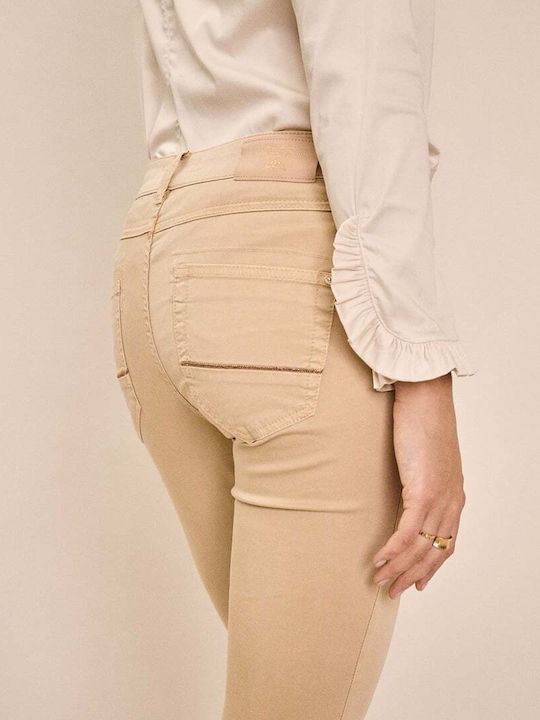Mos Mosh Women's Trousers Decorative Trousers at Waist Regular Fit 137290 Cuban Sand Mos Mosh Women's Trousers Decorative Trousers at Waist Regular Fit 137290 Cuban Sand