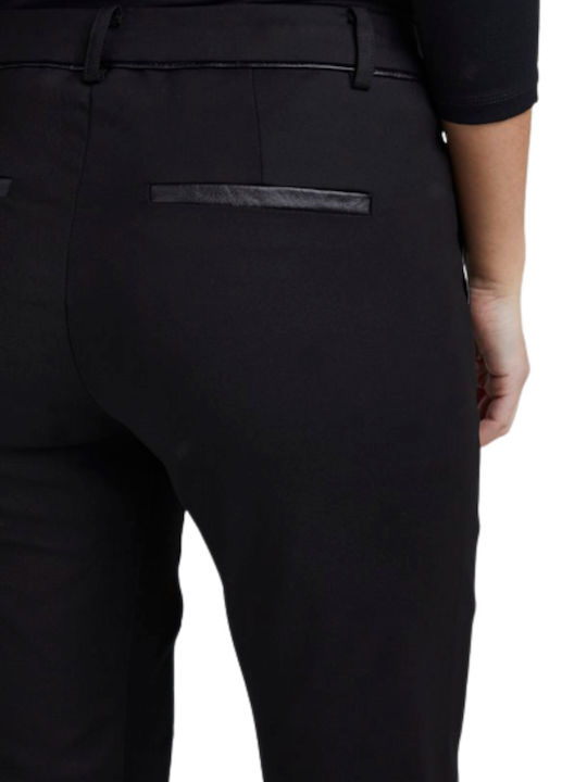 Fransa Pants Suiting Black Women's Trousers
