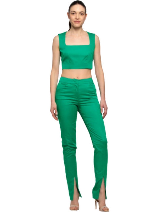 Kocca Minpera Pantalone Fashio Verde Acqua Tropipant 51929 Γυναικείο