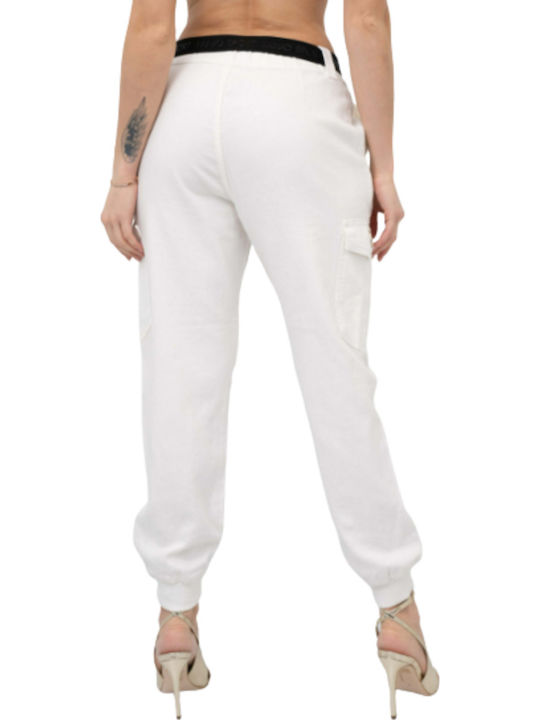 Liu Jo Sport Trousers Tasset Ta3c16 Pants Ivory Women's Liu Jo Sport Trousers Tasset Ta3c16 Pants Ivory Women's