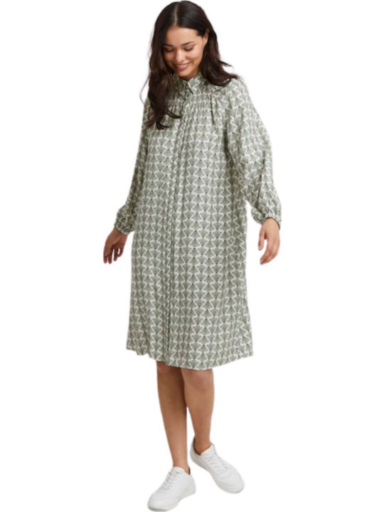 Fransa Damenkleid Dunkelwald Mix