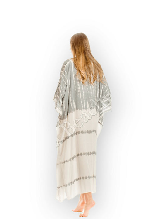 Viscose Caftan Shibori Tie Dye 673 Rima Gray