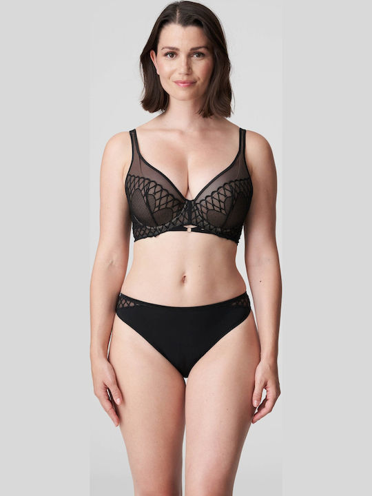 Prima Donna Σουτιέν Vya Plunge Bra Μαύρο 0163332 Μαύρο
