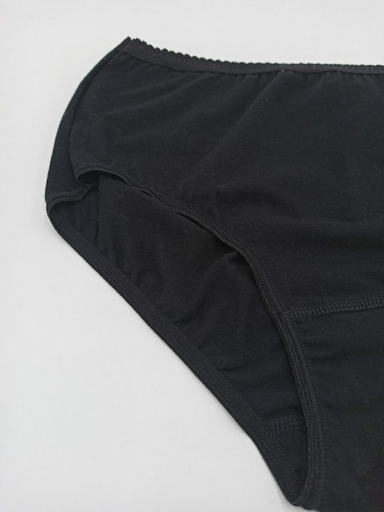 Women's Briefs 3/4 Wide Elastic Classic Fay Lingerie 3 Pack Black 285