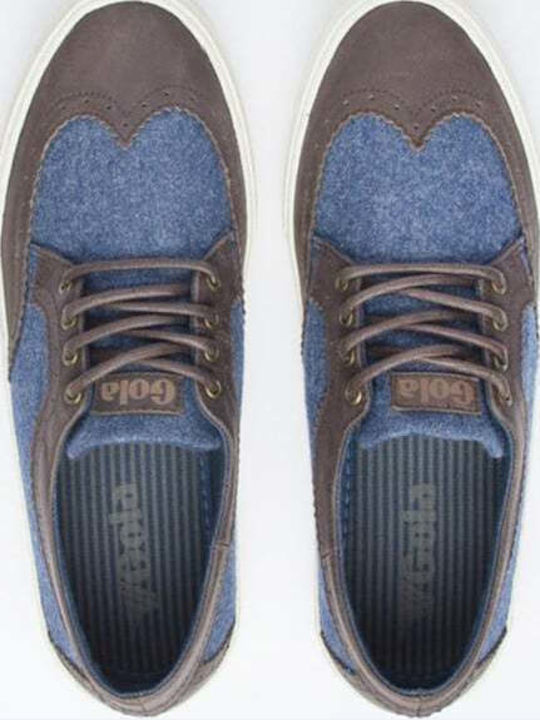 Frank Wright Gola Austin CMA148 Navy/Dark Brown Men's Casual Shoes