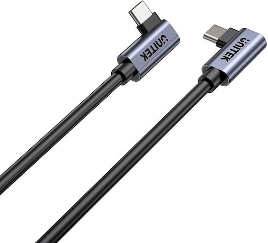 Unitek USB 2.0 Cable USB-C Male - USB-C 100W PD Black 0.5m