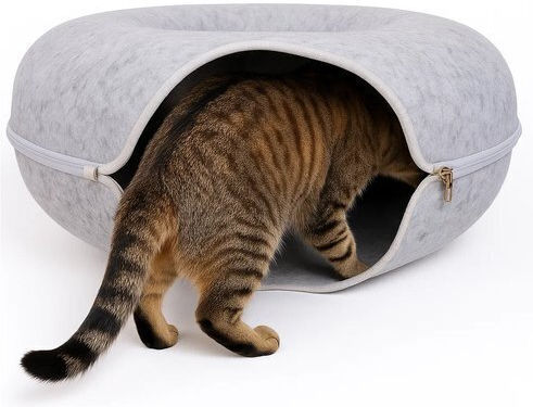Purlov Nest Katze Beige 51cmx20cm