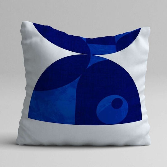 Lenjerii Deosebite Μαξιλαροθήκη Blue Abstract 3τμχ 43x43εκ.