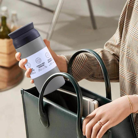 Uncle George Ποτήρι Θερμός Ανοξείδωτο / Πλαστικό BPA Free 500ml BPA Free Εκρού