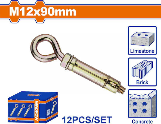 Wadfow Șurub Oupsi Metalic 12x90mm 12buc
