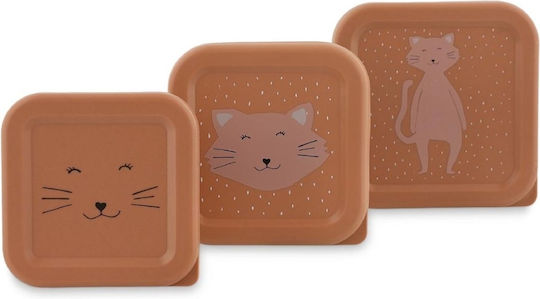 Trixie Nesting Snack Box Plastic Kids' Lunch Set Pink x x 6.5cm