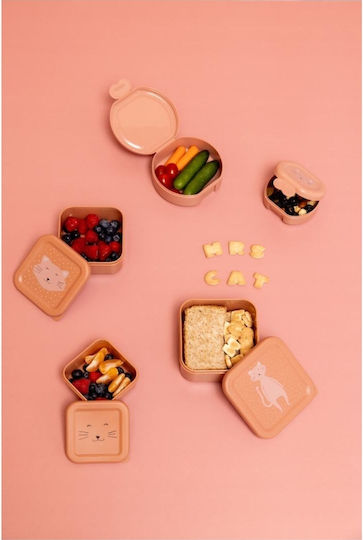 Trixie Nesting Snack Box Plastic Kids' Lunch Set Pink x x 6.5cm