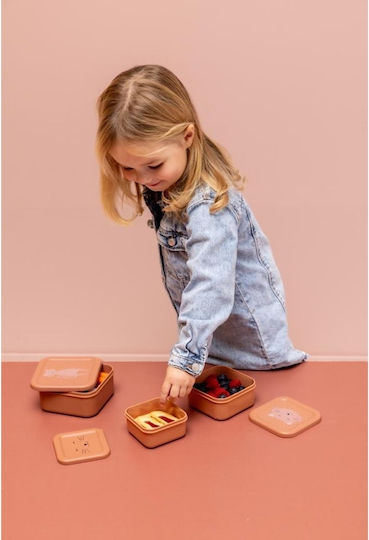 Trixie Nesting Snack Box Plastic Kids' Lunch Set Pink x x 6.5cm