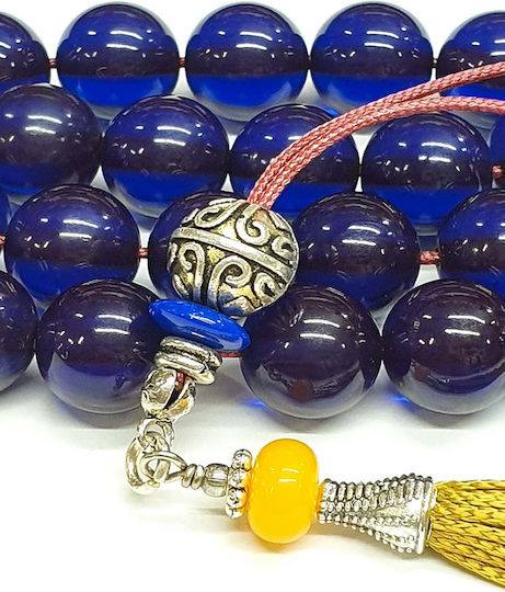 Roloi Komboloi Mastic Worry Beads Blue 35cm