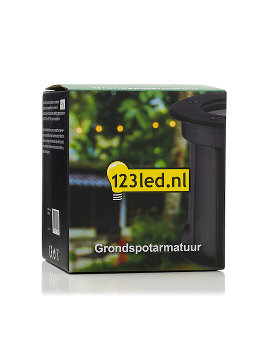 123led Rund Rahmen für Spots GU10 Schwarz 11x11cm. 1Stück