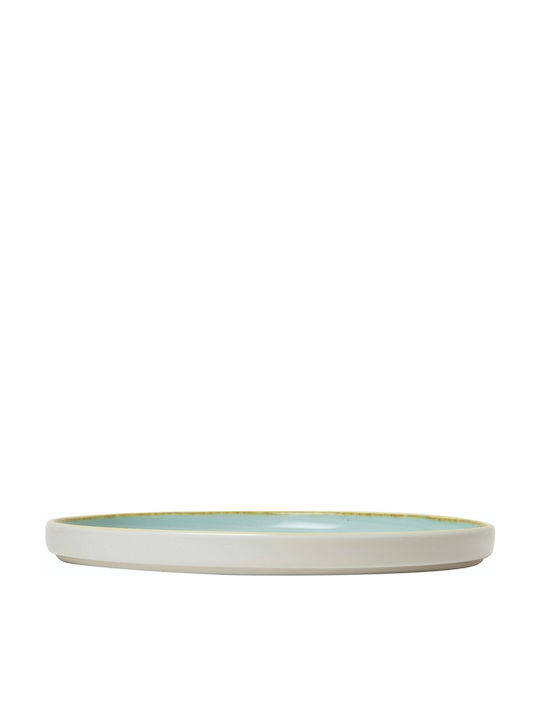 GTSA Ciel Plate Desert made of Porcelain Green with Diameter 21cm