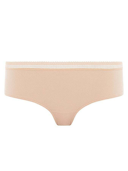 Passionata Slip Boxer Talie Medie Bej Fără Cusături Laser Cut