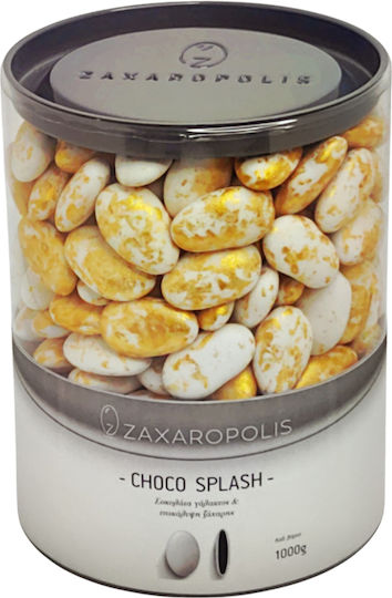 Zaxaropolis Κουφέτα Choco Splash σε Σχήμα Κλασικό με Γεύση Καραμέλα Χρυσό 1000gr