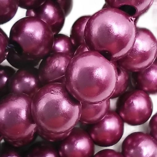 Purple Acrylic Beads 8mm 120pcs 8-03