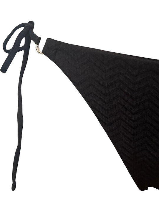 Padded Triangle Bikini Top Black