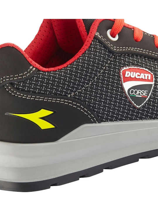 Ducati Παπούτσι Εργασίας Μαύρο S1PS με Πιστοποίηση FO ,SR