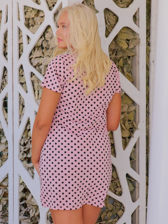 Cămașă de noapte de maternitate și alăptare Polka dots