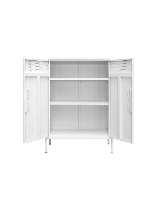 Double Door Wardrobe Mabel Metallic 70x35x100cm