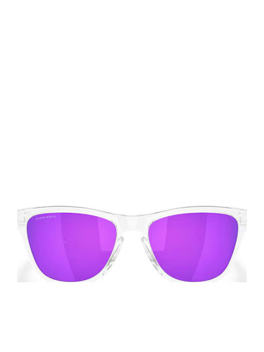 Oakley Frogskins S Γυαλιά Ηλίου Διάφανο με Κοκκάλινο Σκελετό