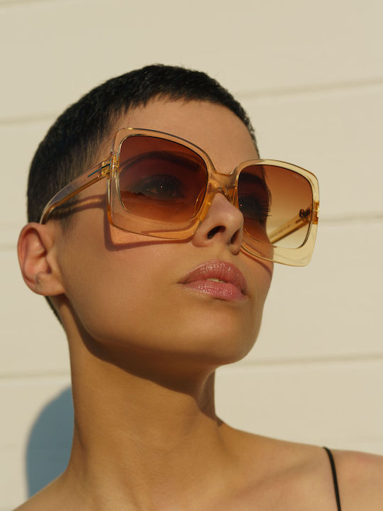 Ghetto Women's Sunglasses with Black Frame and Black Lens K32306 Black