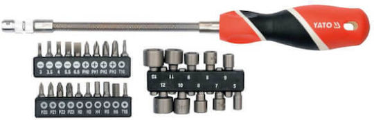 Yato Screwdriver Socket with 31 Interchangeable Tips