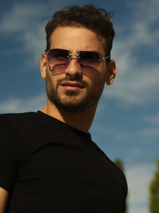 Ghetto Unisex Sunglasses with Light Blue Frame and Light Blue Lens K36287 LightBlue Clear