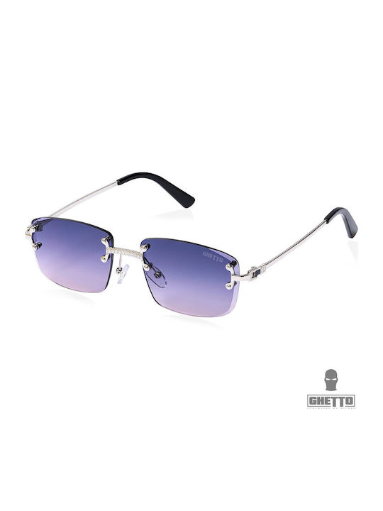 Ghetto Unisex Sunglasses with Light Blue Frame and Light Blue Lens K36287 LightBlue Clear