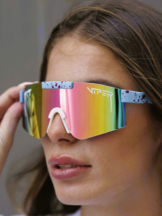 Ghetto Unisex Sunglasses with Pink Frame and Pink Lens HS2047 Pink