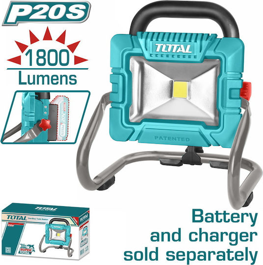 Total Battery Jobsite Light LED with Brightness up to 1800lm