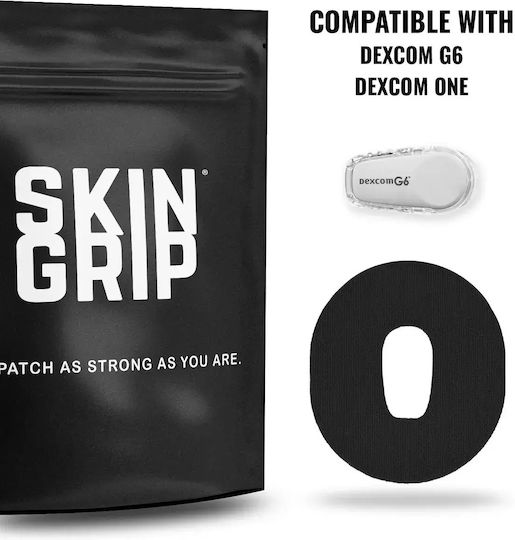 Dexcom G6 Sensor Stickers Skin Grip Original Patches Black