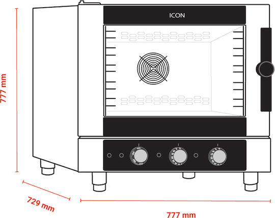Alphatech Ηλεκτρικός Φούρνος 8.5kW ICGM051E