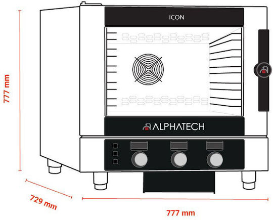 Alphatech ICGT 051 E Φούρνος Υγραερίου 8.5kW