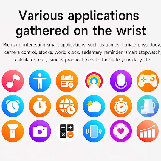 Smartwatch Microwear Kc91 Black Camo Silicone