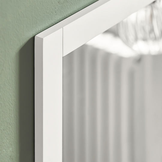 SoBuy Bathroom Mirror made of MDF with Cabinet 40x49.2cm White