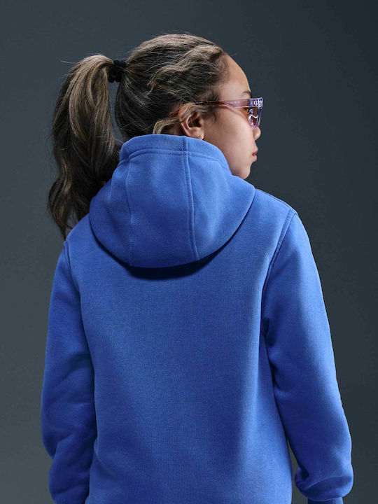 Fleece Kids Sweatshirt with Hood and Pockets Blue K Nsw Club