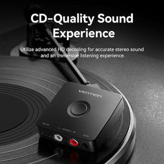 Vention Audio Bluetooth Receiver 3.5mm/2 RCA