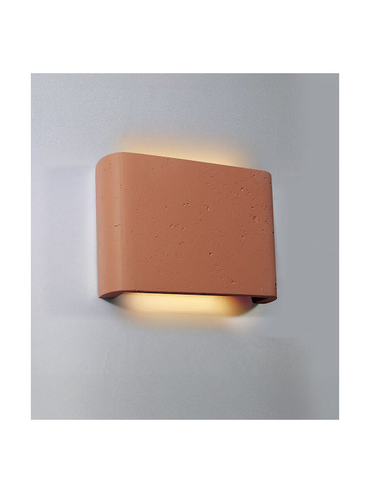 Viokef Adalin Επιτοίχιο Εξωτερικό Φαναράκι LED IP65 7W με Θερμό Λευκό Φως Διπλής Δέσμης 22.5x4.4x16εκ.