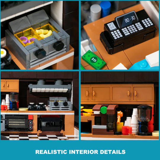 Pantasy Retro Food Truck Building Blocks for 6+ Years 2010 Pieces