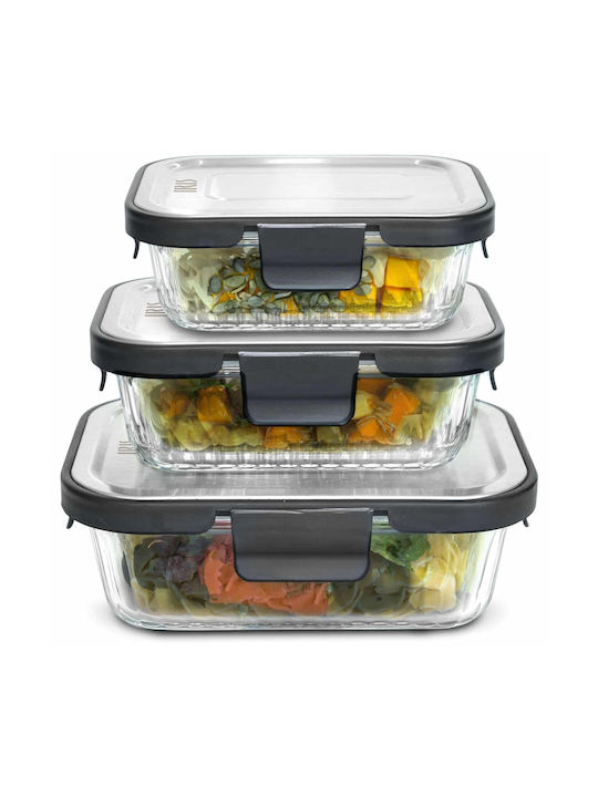 Iris Barcelona Lunchbox Glas 3Stück